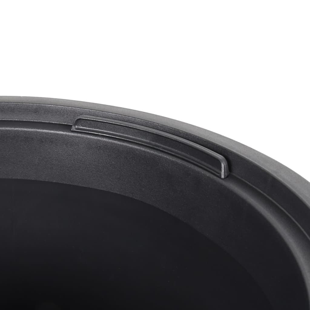 Fioriera con Interno Rimovibile Antracite 18/45 L PP Scanalato | homemem39