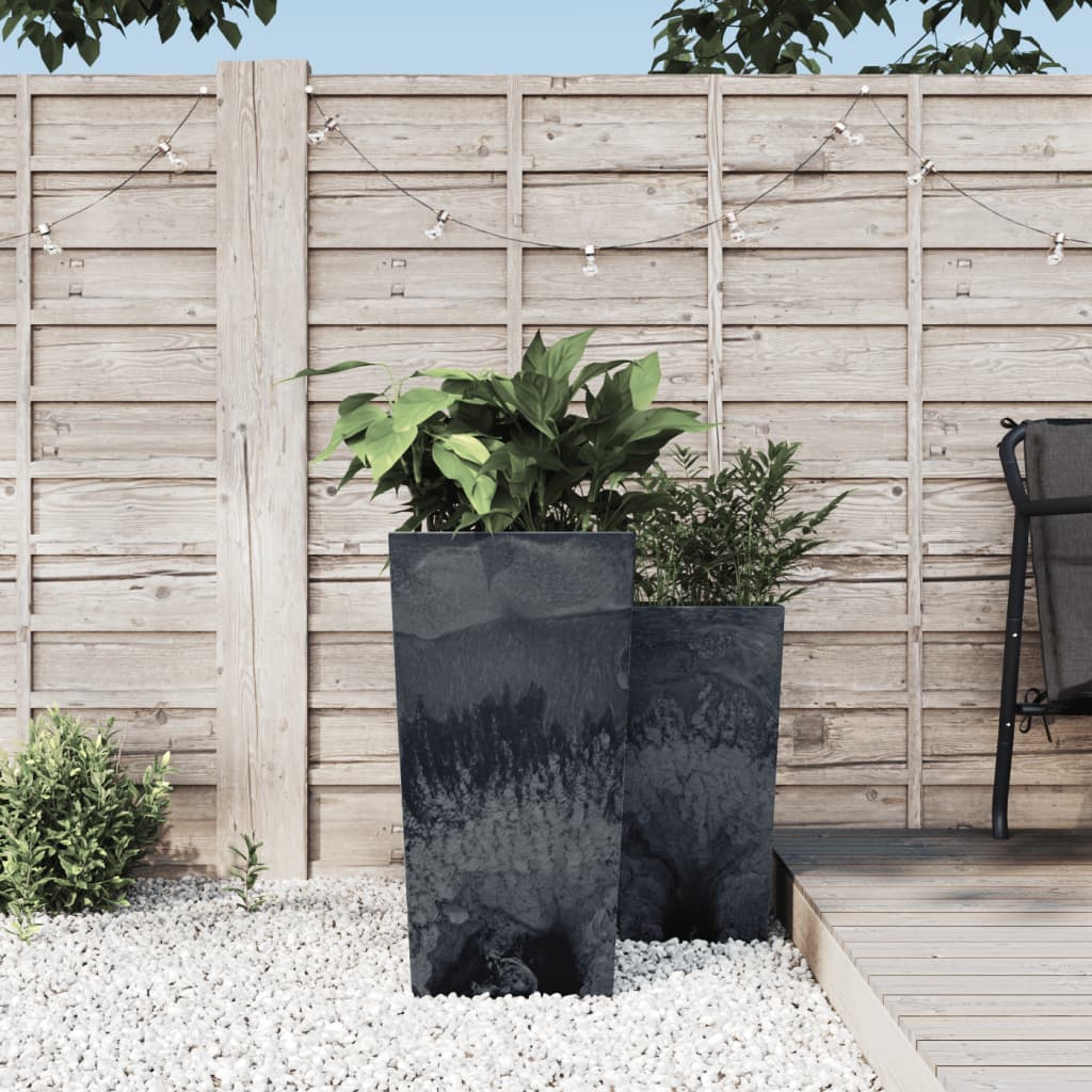 Fioriera con Interno Rimovibile Antracite 21/49 L PP Cemento | homemem39
