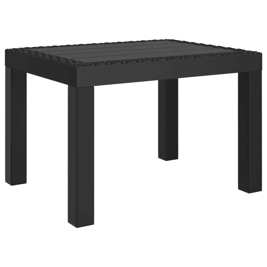 Tavolo da Giardino Antracite 59x47x40 cm in PP | homemem39