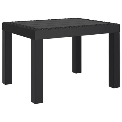 Tavolo da Giardino Antracite 59x47x40 cm in PP | homemem39