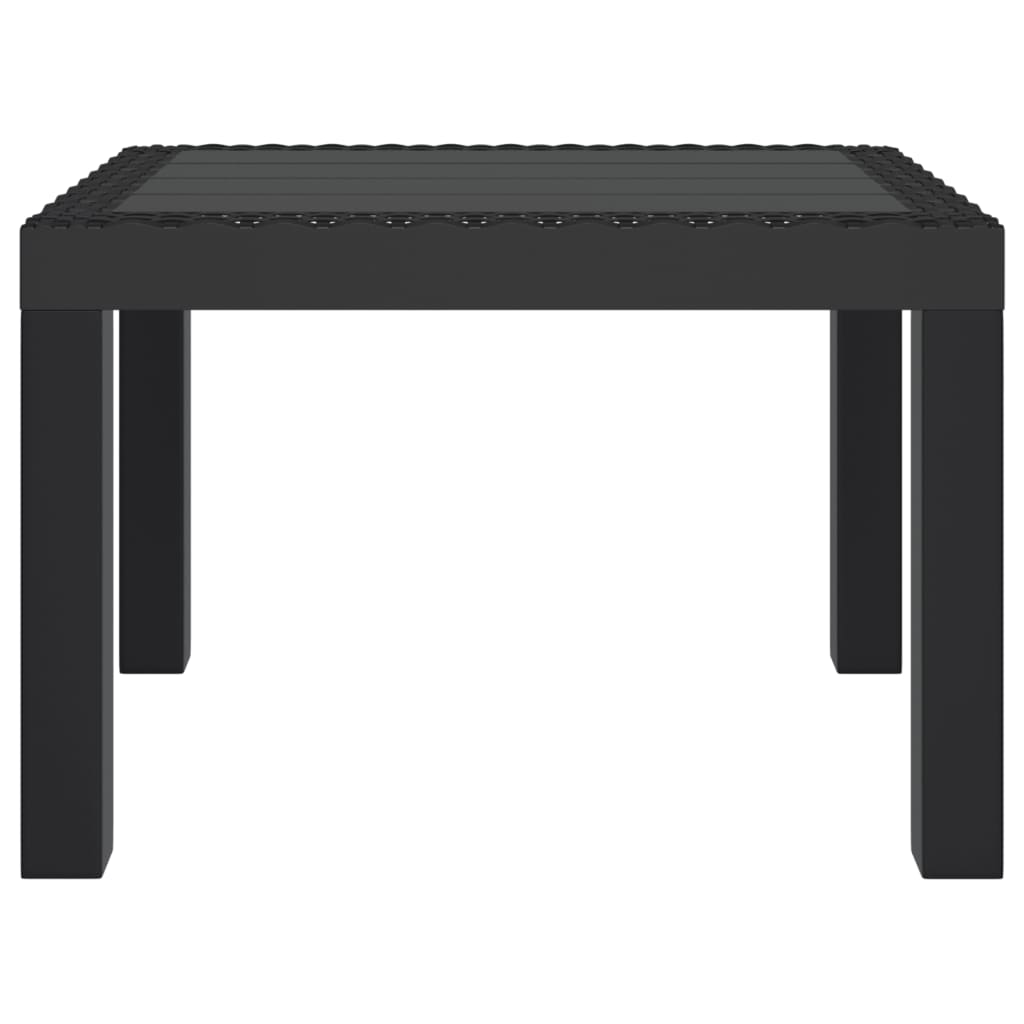 Tavolo da Giardino Antracite 59x47x40 cm in PP | homemem39