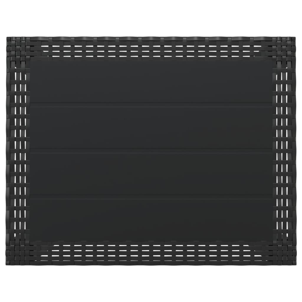 Tavolo da Giardino Antracite 59x47x40 cm in PP | homemem39