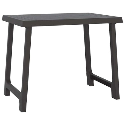 Tavolo da Campeggio Antracite 79x56x64cm in PP Aspetto in Legno | homemem39