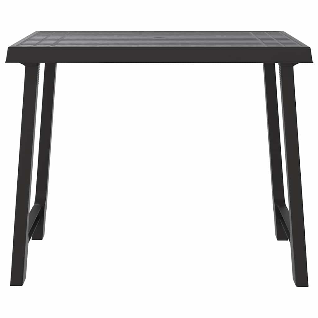 Tavolo da Campeggio Antracite 79x56x64cm in PP Aspetto in Legno | homemem39
