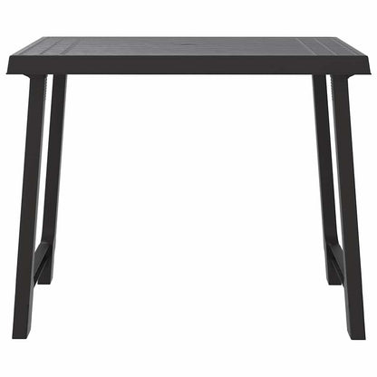 Tavolo da Campeggio Antracite 79x56x64cm in PP Aspetto in Legno | homemem39