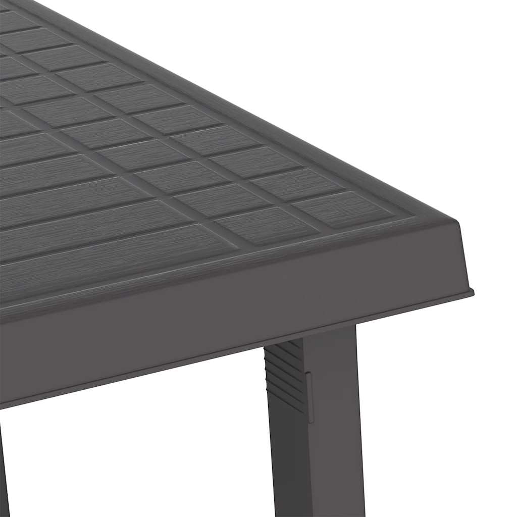 Tavolo da Campeggio Antracite 79x56x64cm in PP Aspetto in Legno | homemem39
