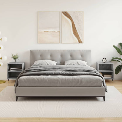 Comodini 2 pz Grigio Cemento 40x30x50 cm in Legno Multistrato - homemem39