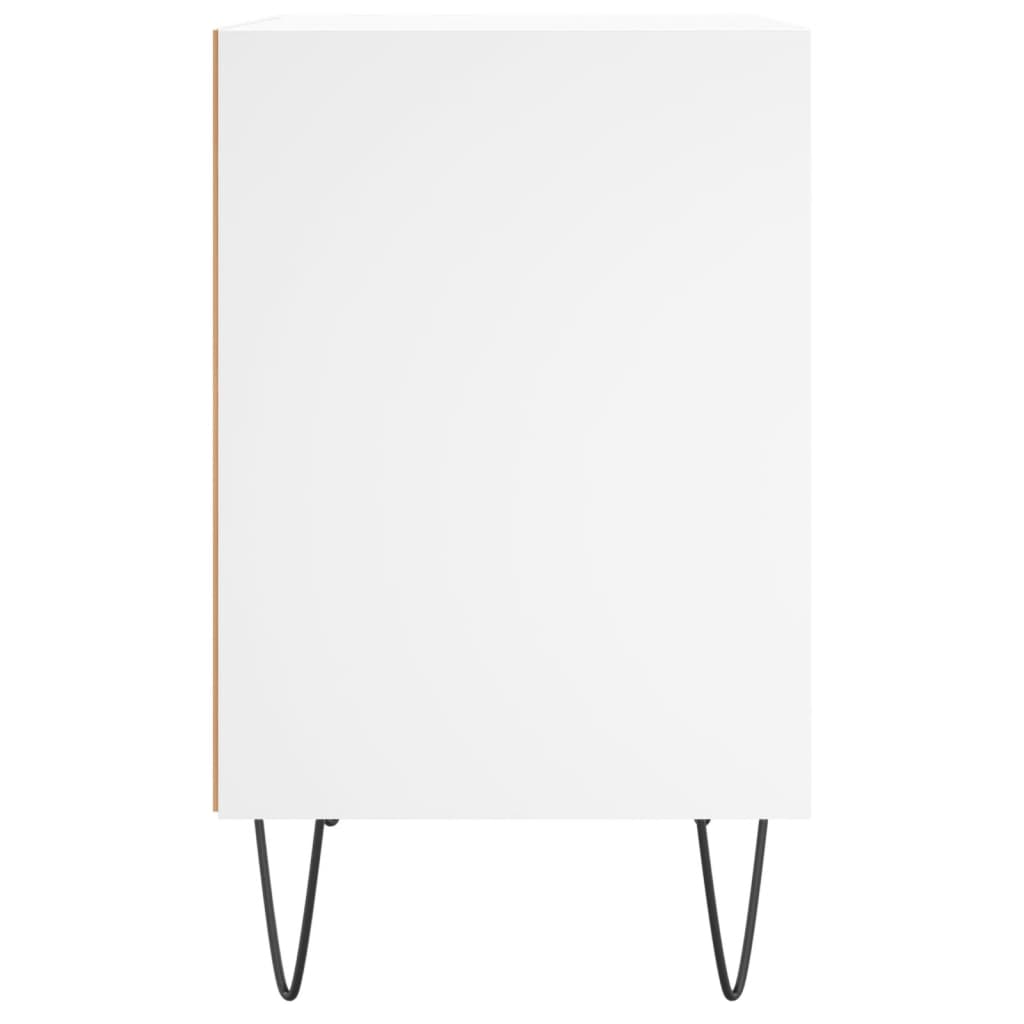 Comodini 2 pz Bianchi 40x30x50 cm in Legno Multistrato - homemem39