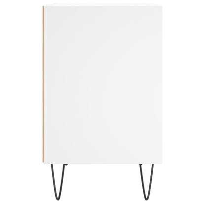 Comodini 2 pz Bianchi 40x30x50 cm in Legno Multistrato - homemem39