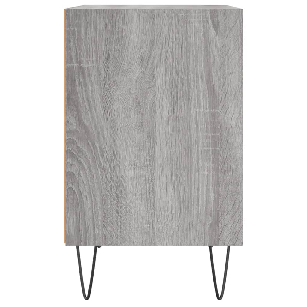 Comodini Grigio Sonoma 2 pz 40x30x50 cm in Legno Multistrato - homemem39