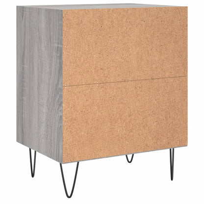 Comodini Grigio Sonoma 2 pz 40x30x50 cm in Legno Multistrato - homemem39