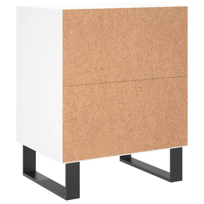 Comodini 2 pz Bianchi 40x30x50 cm in Legno Multistrato - homemem39