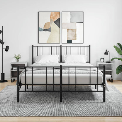 Comodini 2 pz Grigio Cemento 40x30x50 cm in Legno Multistrato - homemem39