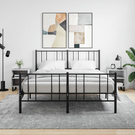 Comodini 2 pz Grigio Cemento 40x30x50 cm in Legno Multistrato - homemem39