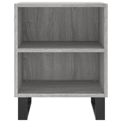 Comodini Grigio Sonoma 2 pz 40x30x50 cm in Legno Multistrato - homemem39