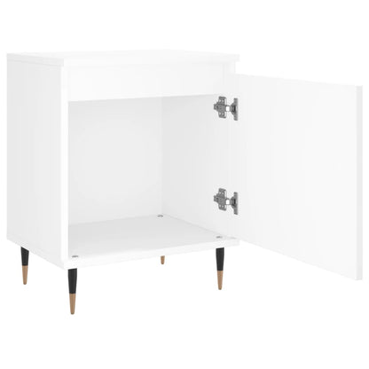 Comodini 2 pz Bianchi 40x30x50 cm in Legno Multistrato - homemem39