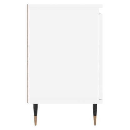 Comodini 2 pz Bianchi 40x30x50 cm in Legno Multistrato - homemem39