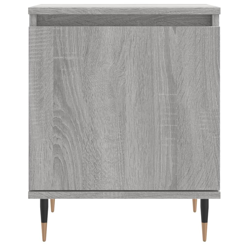 Comodino Grigio Sonoma 40x30x50 cm in Legno Multistrato - homemem39