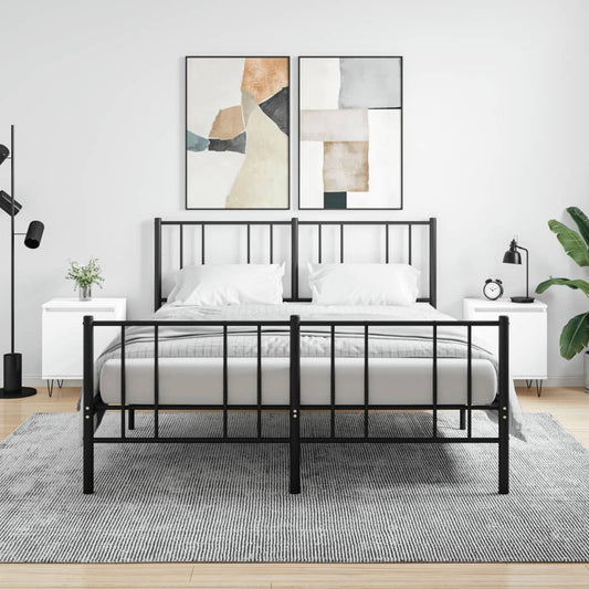 Comodini 2 pz Bianchi 40x30x50 cm in Legno Multistrato - homemem39