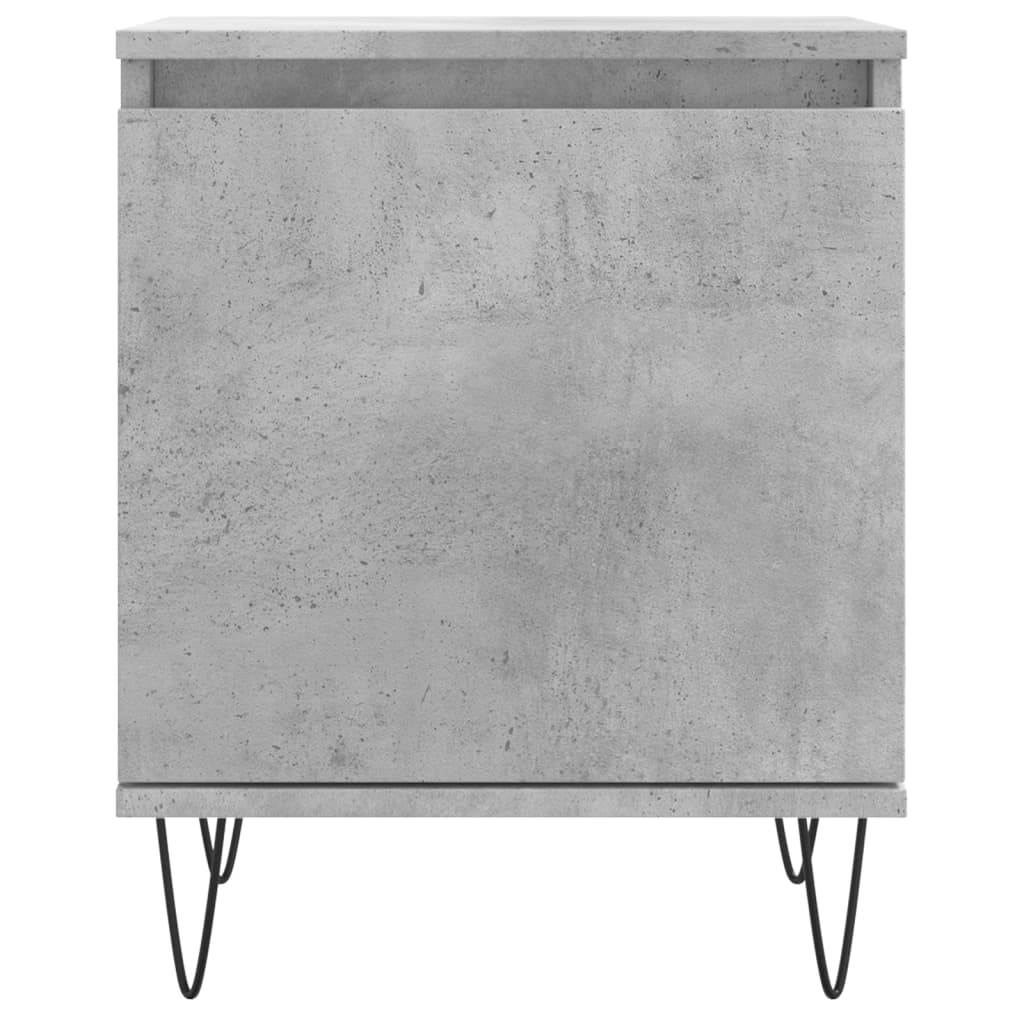 Comodini 2 pz Grigio Cemento 40x30x50 cm in Legno Multistrato - homemem39