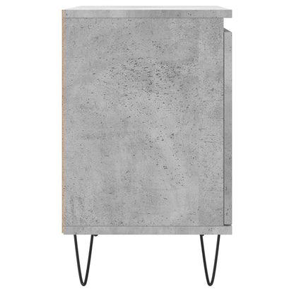 Comodini 2 pz Grigio Cemento 40x30x50 cm in Legno Multistrato - homemem39