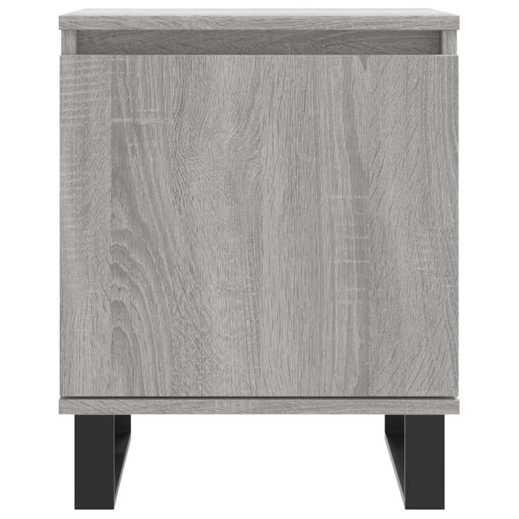 Comodini Grigio Sonoma 2 pz 40x30x50 cm in Legno Multistrato - homemem39