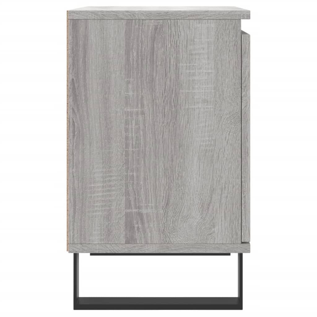 Comodini Grigio Sonoma 2 pz 40x30x50 cm in Legno Multistrato - homemem39