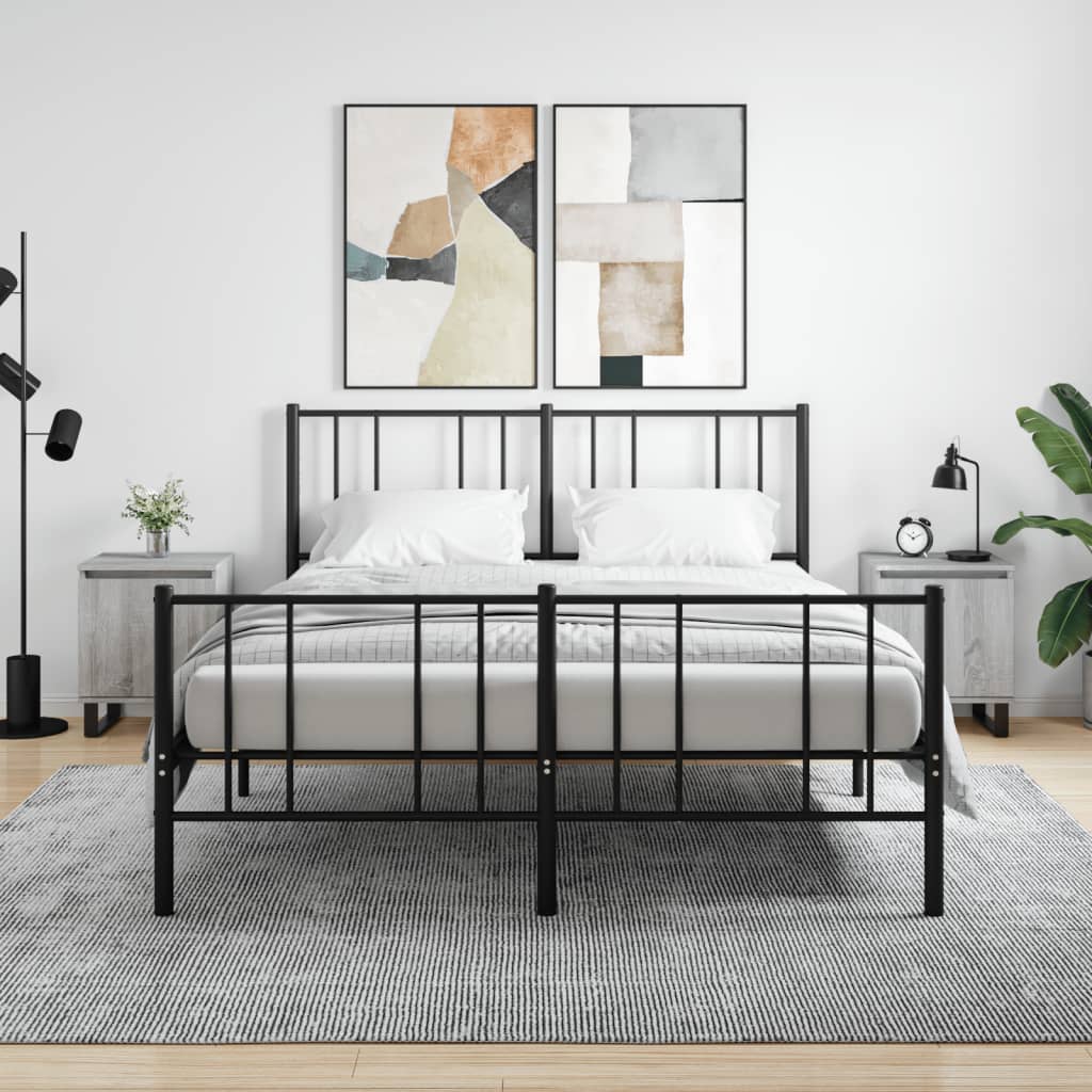 Comodini Grigio Sonoma 2 pz 40x30x50 cm in Legno Multistrato - homemem39