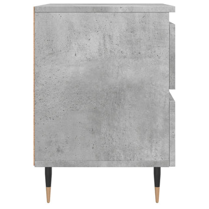 Comodino Grigio Cemento 40x35x50 cm in Legno Multistrato - homemem39