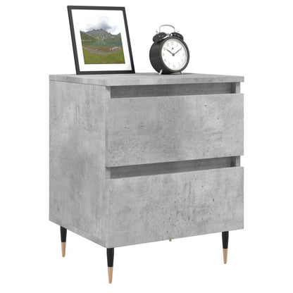 Comodini 2pz Grigio Cemento 40x35x50 cm in Legno Multistrato - homemem39