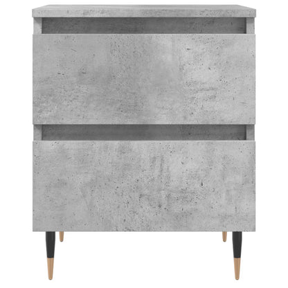Comodini 2pz Grigio Cemento 40x35x50 cm in Legno Multistrato - homemem39