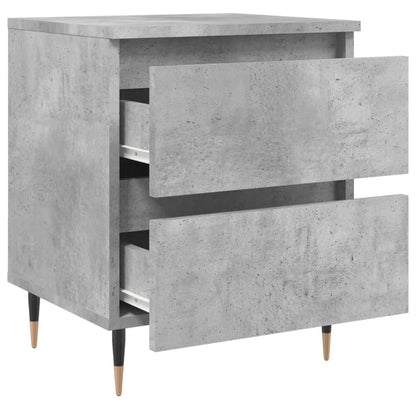 Comodini 2pz Grigio Cemento 40x35x50 cm in Legno Multistrato - homemem39