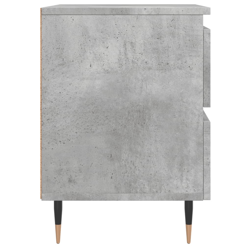 Comodini 2pz Grigio Cemento 40x35x50 cm in Legno Multistrato - homemem39