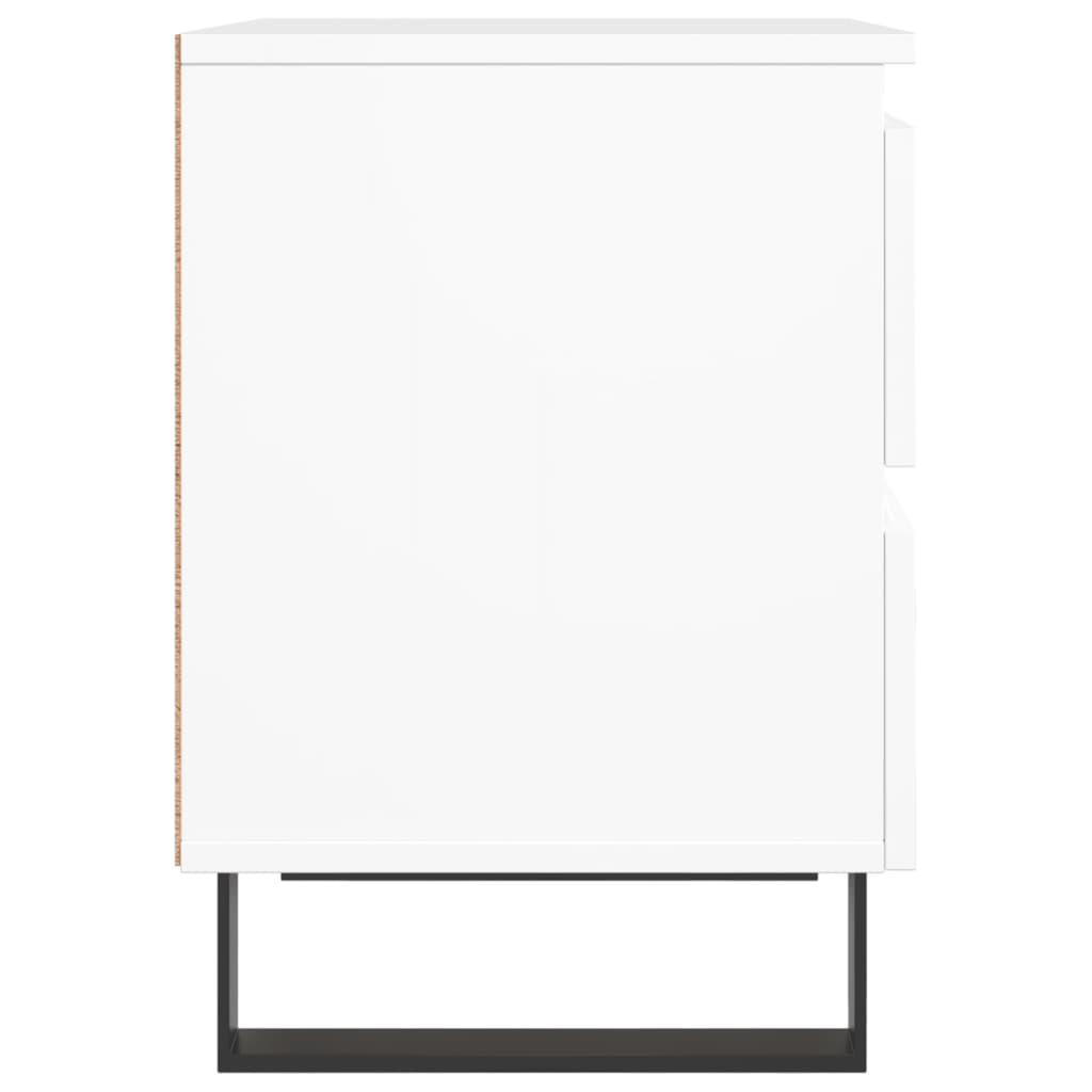 Comodino Bianco 40x35x50 cm in Legno Multistrato - homemem39