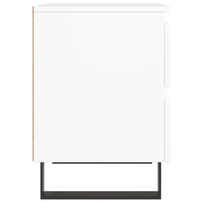 Comodino Bianco 40x35x50 cm in Legno Multistrato - homemem39