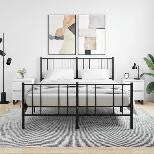 Comodini 2pz Bianchi 40x35x50 cm in Legno Multistrato | homemem39