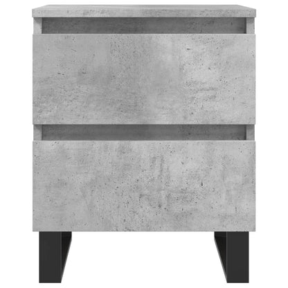 Comodino Grigio Cemento 40x35x50 cm in Legno Multistrato - homemem39