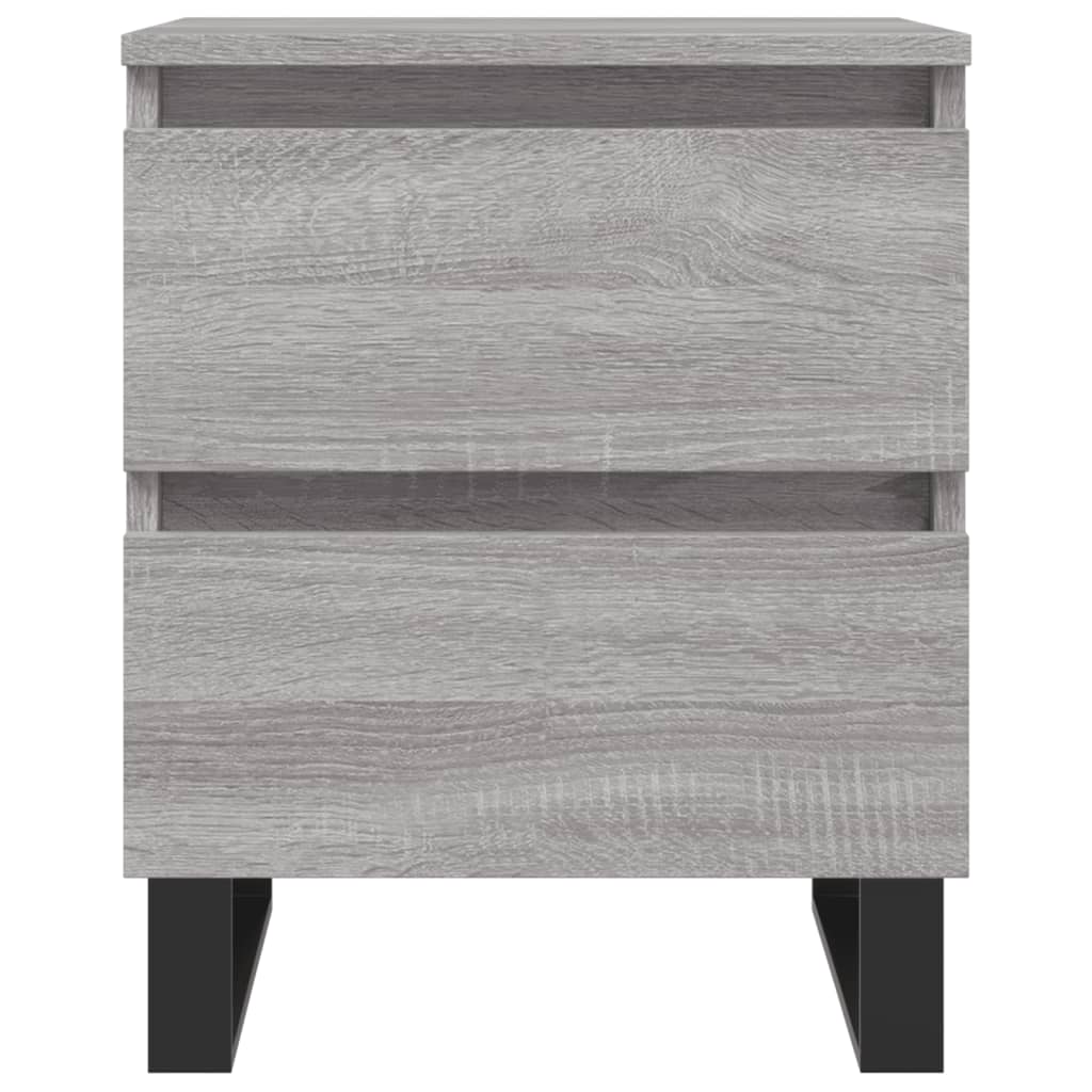 Comodino Grigio Sonoma 40x35x50 cm in Legno Multistrato - homemem39