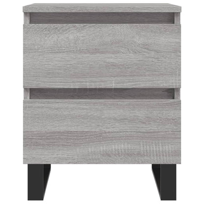 Comodino Grigio Sonoma 40x35x50 cm in Legno Multistrato - homemem39