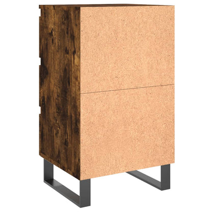 Comodini 2 pz Rovere Fumo 40x35x69 cm in Legno Multistrato - homemem39