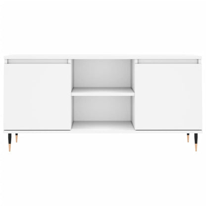 Mobile Porta TV Bianco 104x35x50 cm in Legno Multistrato