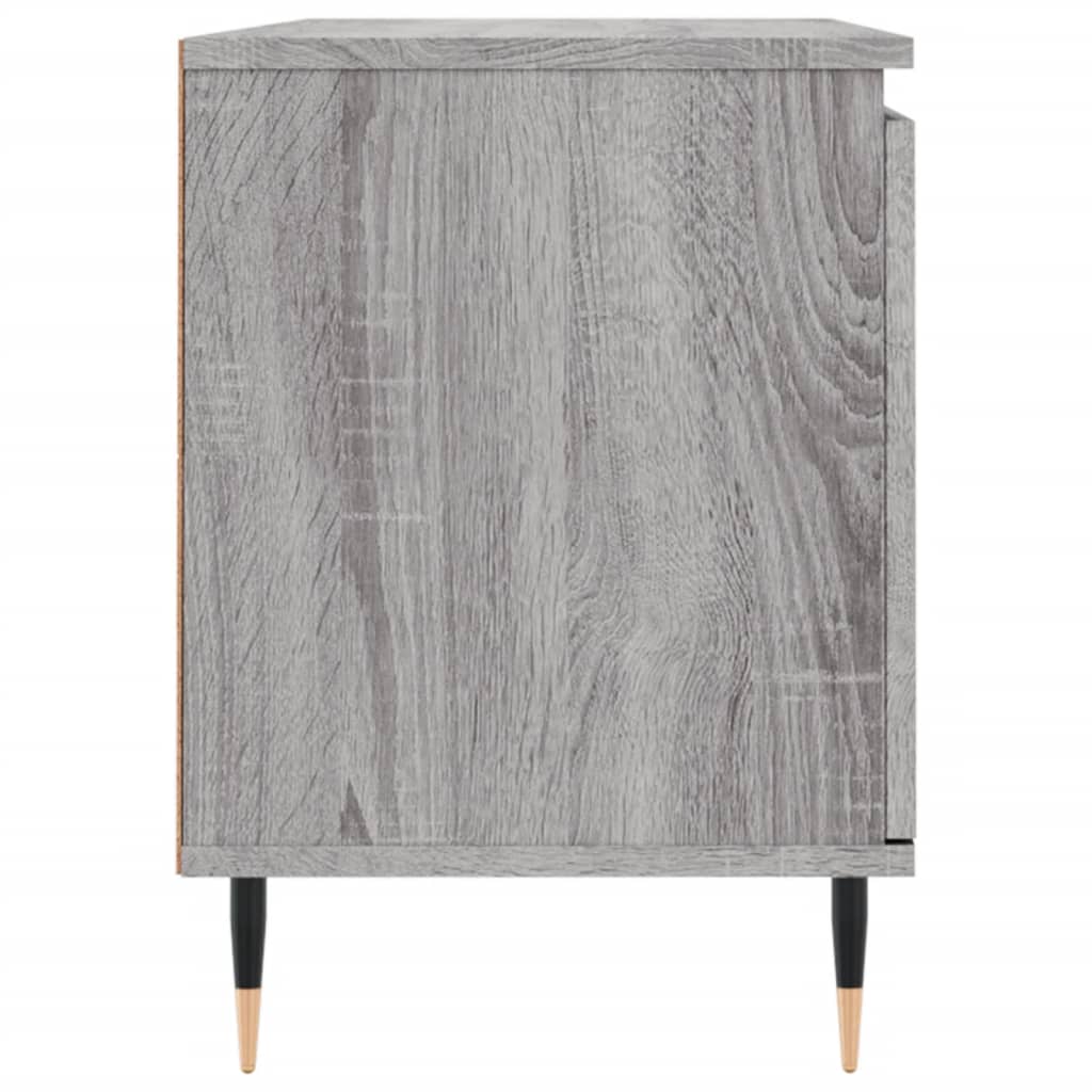 Mobile Porta TV Grigio Sonoma 104x35x50 cm in Legno Multistrato