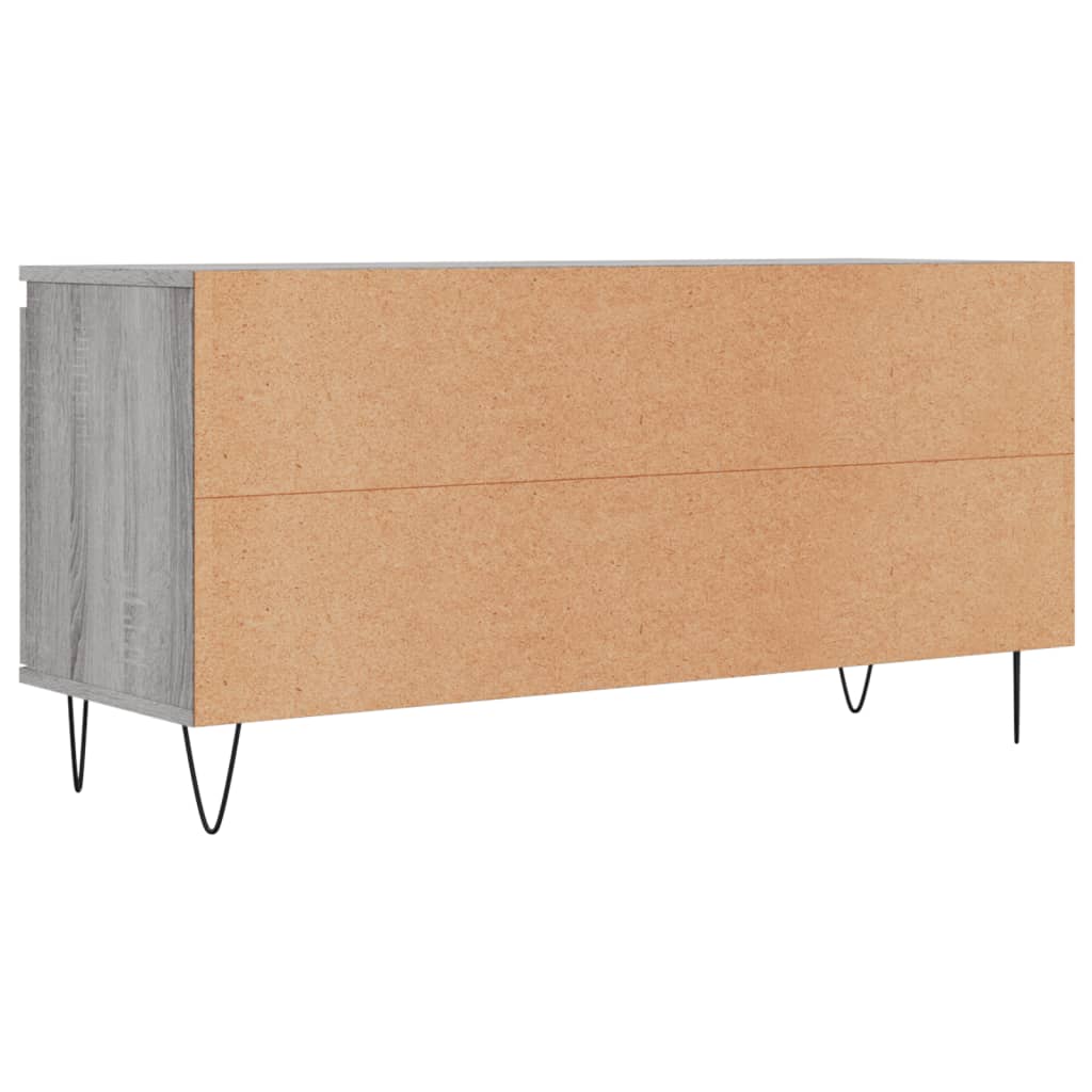 Mobile Porta TV Grigio Sonoma 104x35x50 cm in Legno Multistrato - homemem39
