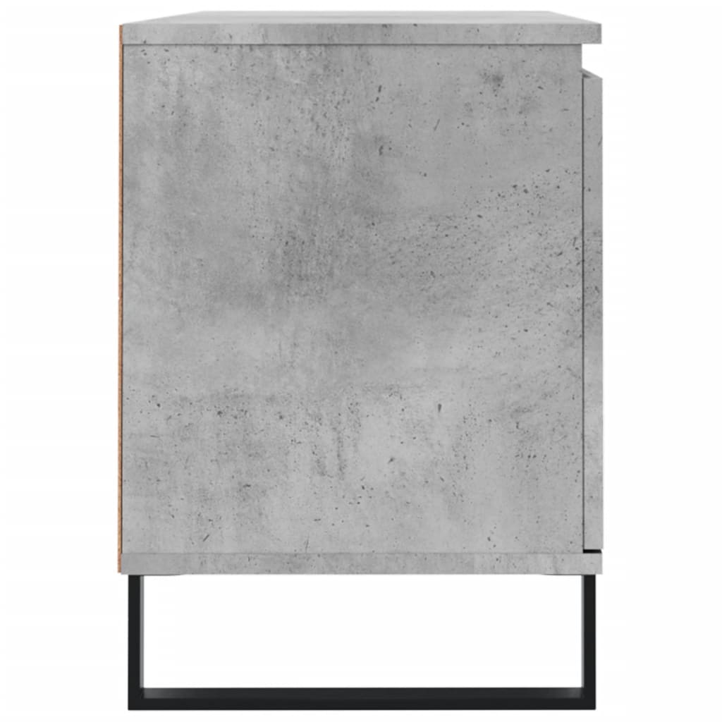 Mobile Porta TV Grigio Cemento 104x35x50cm in Legno Multistrato