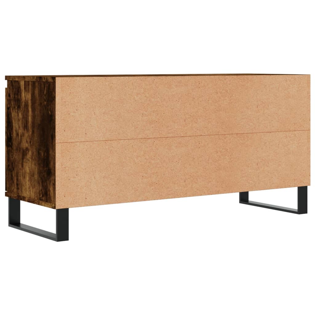 Mobile Porta TV Rovere Fumo 104x35x50 cm in Legno Multistrato