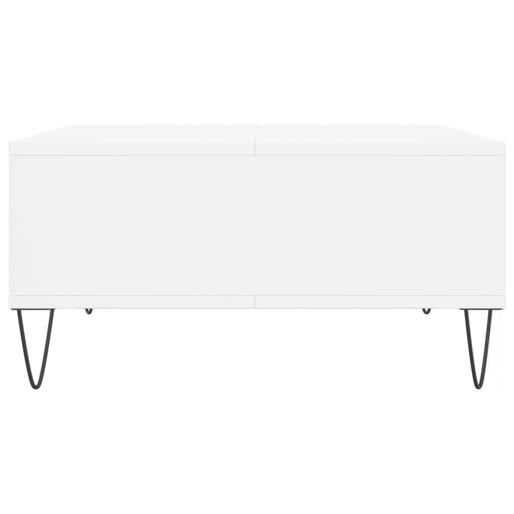 Tavolino da Salotto Bianco 60x60x30 cm in Legno Multistrato | homemem39