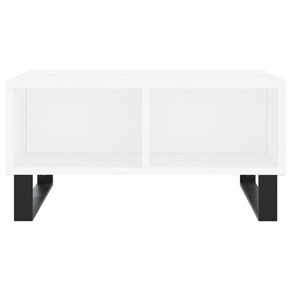 Tavolino da Salotto Bianco 60x60x30 cm in Legno Multistrato