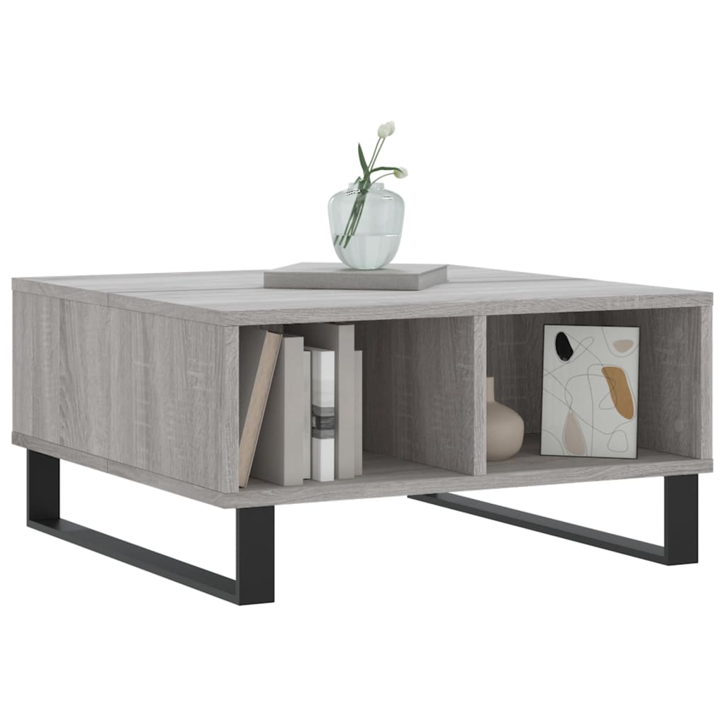 Tavolino da Salotto Grigio Sonoma 60x60x30 cm Legno Multistrato | homemem39