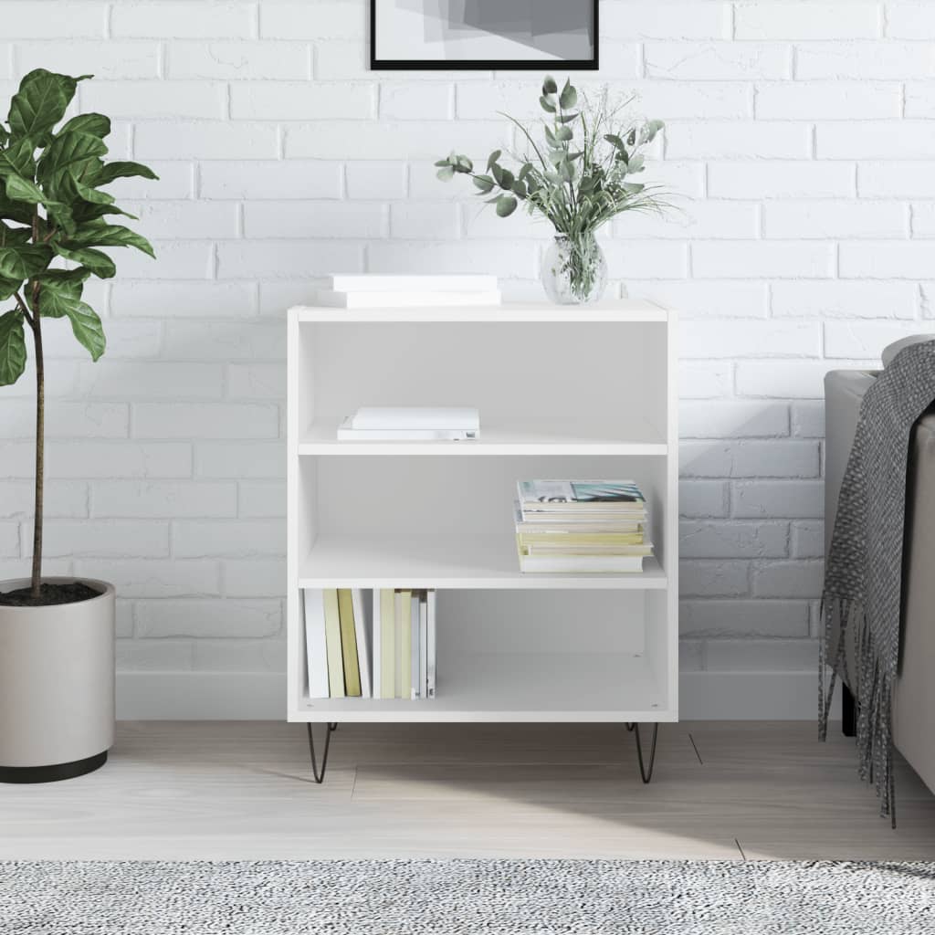 Credenza Bianca 57x35x70 cm in Legno Multistrato - homemem39