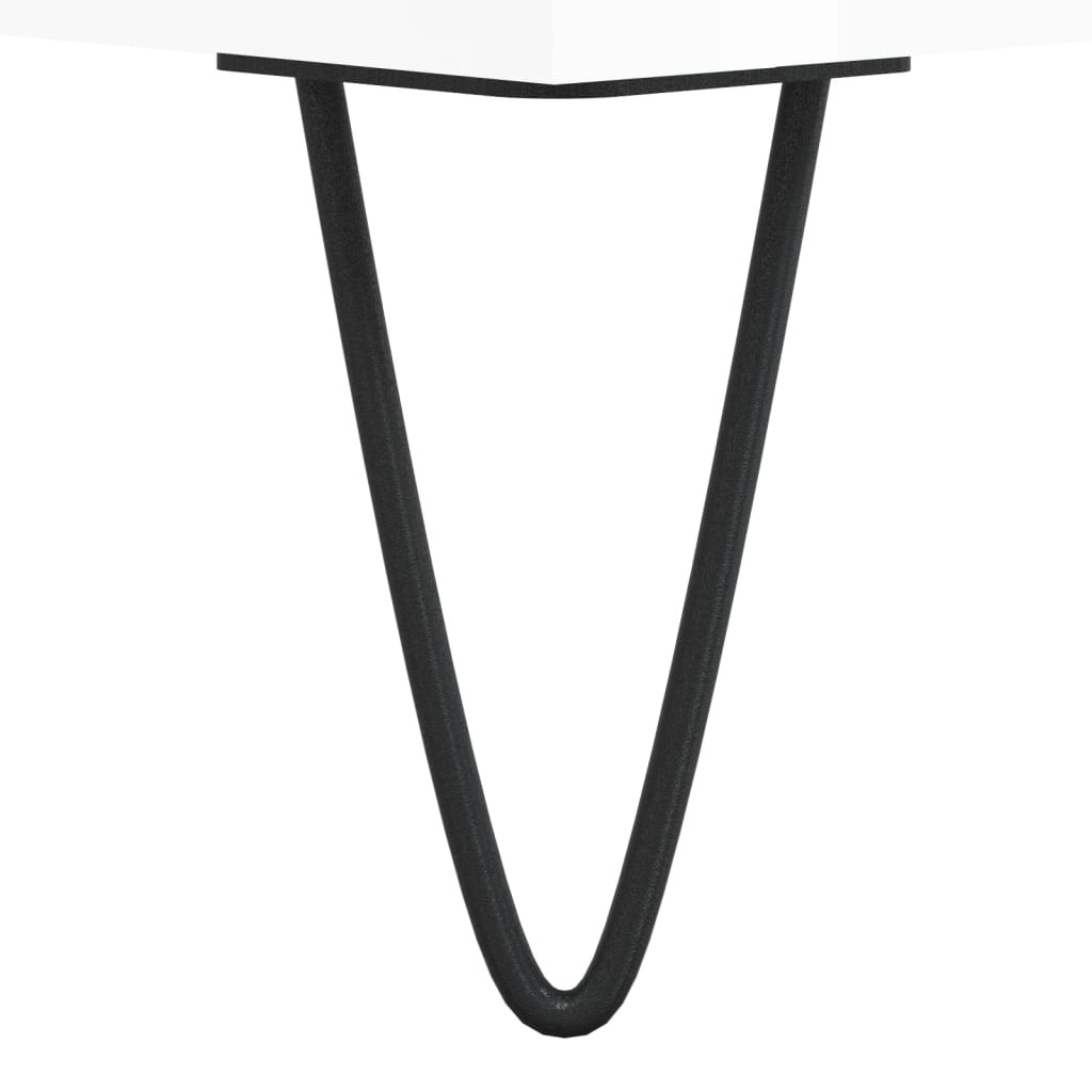 Credenza Bianco Lucido 57x35x70 cm in Legno Multistrato - homemem39